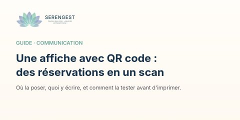 Affiche avec QR code : remplir votre atelier avec une feuille A4